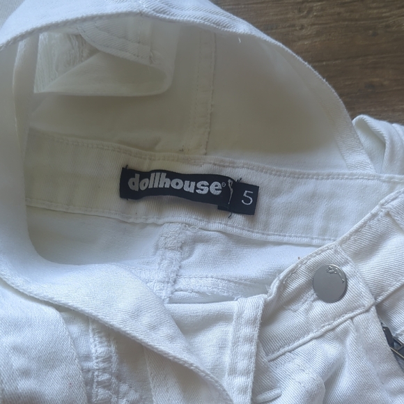 Dollhouse Classic White Overalls - Picture 6 of 7